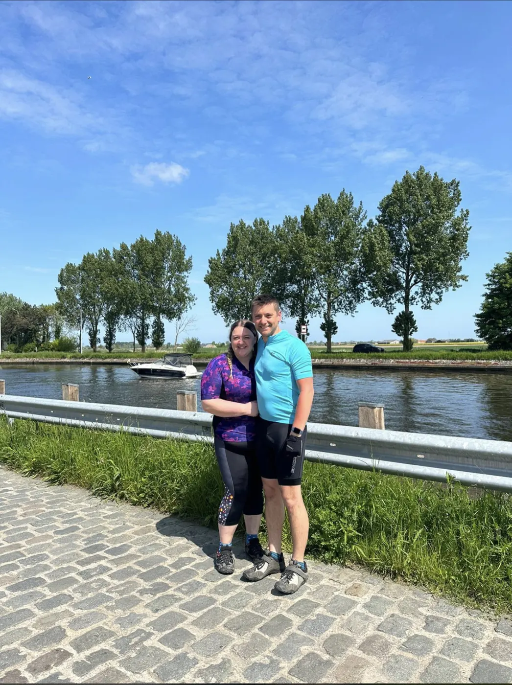 We cycled from Calais to Amsterdam (256 miles)